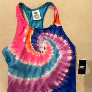 Lands End Girls Tankini Top Bathing Suit Top Size 12